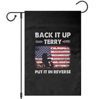Funny 4th Of July Garden Flag Back Up Terry Put It In Reverse Firework