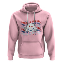 Funny 4th Of July Hoodie Party In The USA Smiling Face Retro Groovy - Wonder Print Shop