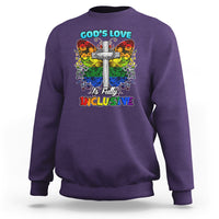 LGBT Pride Sweatshirt God's Love Is Fully Inclusive - Wonder Print Shop