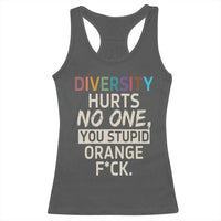 Diversity Hurts No One Racerback Tank Top Equality and Inclusion Bold Statement - Wonder Print Shop