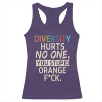 Diversity Hurts No One Racerback Tank Top Equality and Inclusion Bold Statement - Wonder Print Shop