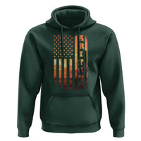 Patriotic Arizona Flag Sunset Graphic Hoodie American Flag Southwest Desert Saguaro Cactus State Pride Souvenir