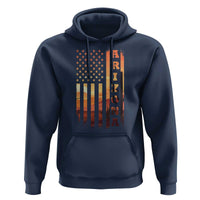 Patriotic Arizona Flag Sunset Graphic Hoodie American Flag Southwest Desert Saguaro Cactus State Pride Souvenir
