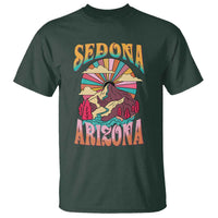 Vintage Retro Sedona Arizona Graphic T Shirt Psychedelic Red Rock Mountain Sunset Travel Souvenir