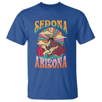 Vintage Retro Sedona Arizona Graphic T Shirt Psychedelic Red Rock Mountain Sunset Travel Souvenir