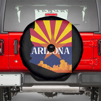 Arizona State Flag Map Graphic Spare Tire Cover Southwest Sunburst Cactus State Pride Souvenir