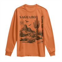 Vintage Saguaro National Park Est 1994 Graphic Long Sleeve Shirt Retro Arizona Desert Mountain Hiking Souvenir