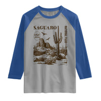 Vintage Saguaro National Park Est 1994 Graphic Raglan Shirt Retro Arizona Desert Mountain Hiking Souvenir