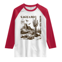 Vintage Saguaro National Park Est 1994 Graphic Raglan Shirt Retro Arizona Desert Mountain Hiking Souvenir
