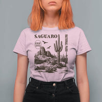 Vintage Saguaro National Park Est 1994 Graphic T Shirt For Women Retro Arizona Desert Mountain Hiking Souvenir