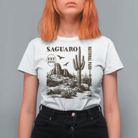 Vintage Saguaro National Park Est 1994 Graphic T Shirt For Women Retro Arizona Desert Mountain Hiking Souvenir