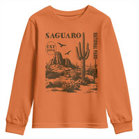 Vintage Saguaro National Park Est 1994 Graphic Youth Sweatshirt Retro Arizona Desert Mountain Hiking Souvenir