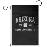 Vintage Distressed Arizona Grand Canyon State Graphic Garden Flag Retro 1912 Varsity Map Souvenir