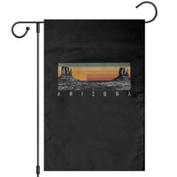 Retro Arizona Sunset Monument Valley Graphic Garden Flag Panoramic Desert Red Rocks Landscape Souvenir