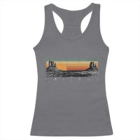 Retro Arizona Sunset Monument Valley Graphic Racerback Tank Top Panoramic Desert Red Rocks Landscape Souvenir