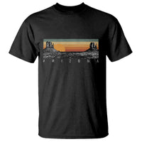 Retro Arizona Sunset Monument Valley Graphic T Shirt Panoramic Desert Red Rocks Landscape Souvenir