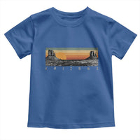 Retro Arizona Sunset Monument Valley Graphic Toddler T Shirt Panoramic Desert Red Rocks Landscape Souvenir