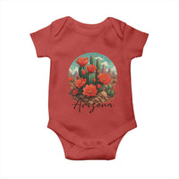 Beautiful Blooming Cactus Flower Arizona Graphic Baby Onesie Vintage Desert Botanical Floral Nature Souvenir
