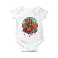 Beautiful Blooming Cactus Flower Arizona Graphic Baby Onesie Vintage Desert Botanical Floral Nature Souvenir