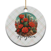 Beautiful Blooming Cactus Flower Arizona Graphic Ceramic Ornament Vintage Desert Botanical Floral Nature Souvenir