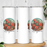 Beautiful Blooming Cactus Flower Arizona Graphic Skinny Tumbler Vintage Desert Botanical Floral Nature Souvenir