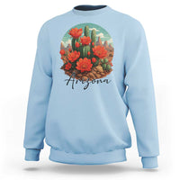 Beautiful Blooming Cactus Flower Arizona Graphic Sweatshirt Vintage Desert Botanical Floral Nature Souvenir