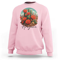 Beautiful Blooming Cactus Flower Arizona Graphic Sweatshirt Vintage Desert Botanical Floral Nature Souvenir