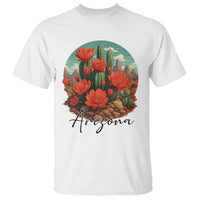 Beautiful Blooming Cactus Flower Arizona Graphic T Shirt Vintage Desert Botanical Floral Nature Souvenir