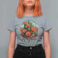 Beautiful Blooming Cactus Flower Arizona Graphic T Shirt For Women Vintage Desert Botanical Floral Nature Souvenir