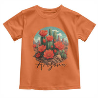 Beautiful Blooming Cactus Flower Arizona Graphic Toddler T Shirt Vintage Desert Botanical Floral Nature Souvenir