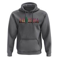 Scenic Arizona Sunset Landscape Graphic Hoodie Southwest Saguaro Cactus Letters Travel Souvenir