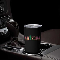 Scenic Arizona Sunset Landscape Graphic Tumbler Cup Southwest Saguaro Cactus Letters Travel Souvenir