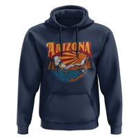 Retro Arizona Fly Fishing River Graphic Hoodie Vintage Angler Outdoor Mountain Adventure Souvenir