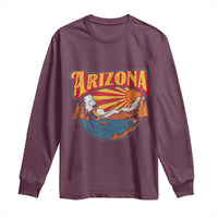 Retro Arizona Fly Fishing River Graphic Long Sleeve Shirt Vintage Angler Outdoor Mountain Adventure Souvenir