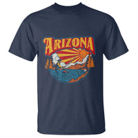 Retro Arizona Fly Fishing River Graphic T Shirt Vintage Angler Outdoor Mountain Adventure Souvenir