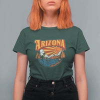 Retro Arizona Fly Fishing River Graphic T Shirt For Women Vintage Angler Outdoor Mountain Adventure Souvenir