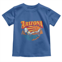 Retro Arizona Fly Fishing River Graphic Toddler T Shirt Vintage Angler Outdoor Mountain Adventure Souvenir