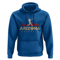 Vintage Arizona State Pride Baseball Player Graphic Hoodie Vintage Phoenix Skyline Batter Sports Fan