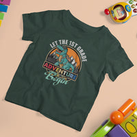 1st Grade Dinosaur T Shirt For Kid Let The First Grade Adventure Begin Retro First Grade - Wonder Print Shop