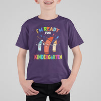 Crayons Kindergarten T Shirt For Kid I'm Ready For Kinder Cute 1st Day Of School - Wonder Print Shop