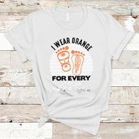 Orange Shirt Day T Shirt I Wear Orange For Every Stolen Native Child Indigenous Children Footprints - Wonder Print Shop