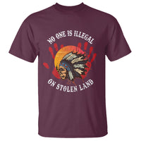 Native American T Shirt No One Is Illegal On Stolen Land Indigenous American Indian - Wonder Print Shop