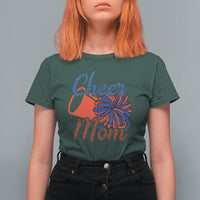 Cheerleading T Shirt For Women Cheer Mom Biggest Fan Cheerleader Pom Pom - Wonder Print Shop