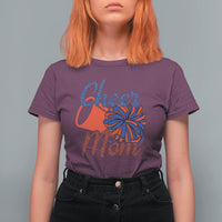 Cheerleading T Shirt For Women Cheer Mom Biggest Fan Cheerleader Pom Pom - Wonder Print Shop