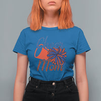 Cheerleading T Shirt For Women Cheer Mom Biggest Fan Cheerleader Pom Pom - Wonder Print Shop