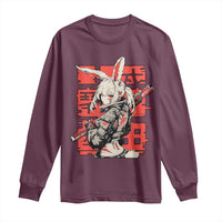 Anime Manga Cyberpunk Long Sleeve Shirt Techwear Harajuku Style Bunny Girl
