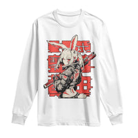Anime Manga Cyberpunk Long Sleeve Shirt Techwear Harajuku Style Bunny Girl