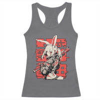 Anime Manga Cyberpunk Racerback Tank Top Techwear Harajuku Style Bunny Girl