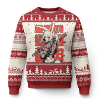 Anime Manga Cyberpunk Ugly Christmas Sweater Techwear Harajuku Style Bunny Girl - Wonder Print Shop