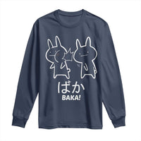 Funny Japanese Baka Long Sleeve Shirt Foolish Humorous Dumb Sarcasm Anime Manga Otaku